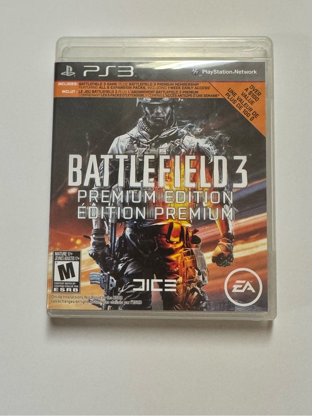 Sony PS3 Battlefield 3 Premium Edition (Black/Orange)